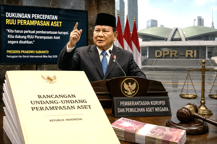 Gambar Prabowo Tegaskan Komitmen Percepat RUU Perampasan Aset, Dorong Penguatan Pemberantasan Korupsi - prabowo tegaskan k...