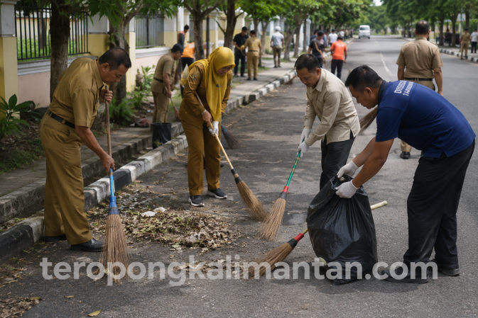 Gambar ASN Tanjungpinang Rutin Gotong Royong Setiap Akhir Pekan, Bangun Budaya Bersih di Ruang Publik - asn tanjungpinang ...