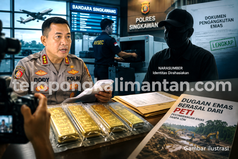 Gambar Kapolres Singkawang: Emas 8 Kilogram di Bandara Miliki Dokumen Resmi, Muncul Klaim Berbeda yang Masih Diverifikasi ...
