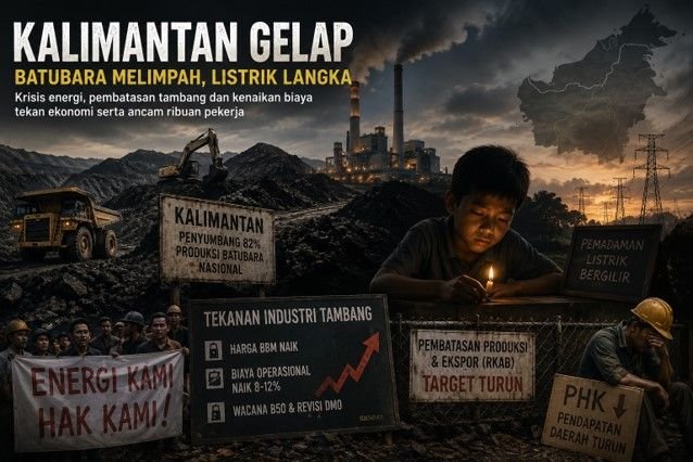 Gambar Kalimantan Gelap: Ketika Lumbung Batubara Menghadapi Krisis Energi dan Ancaman PHK - kalimantan gelap batubara meli...