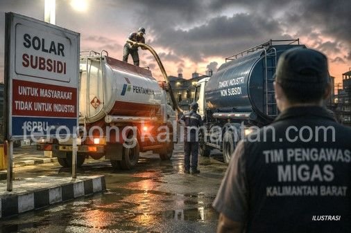 Gambar Solar Subsidi Kembali Jadi Sorotan di Kalbar, Dugaan Modus Tangki Industri hingga Jaringan Mafia Migas Perlu Diusut...