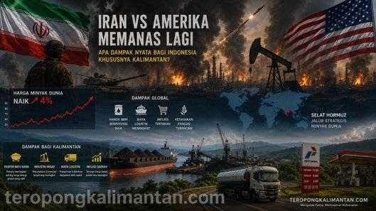 Gambar Perang Iranâ€“Amerika Memanas, Apa Dampaknya bagi Indonesia dan Kalimantan? Ancaman Tidak Datang dari Bom, Melainka...