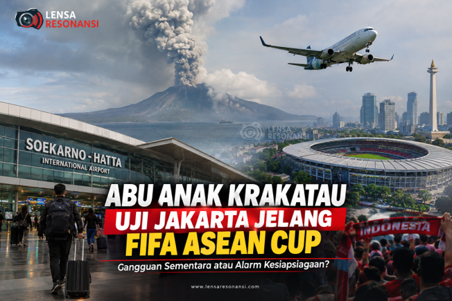 Abu Anak Krakatau Menguji Jakarta Jelang FIFA ASEAN Cup: Alarm Kesiapsiagaan atau Gangguan Sementara?