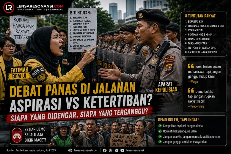 Demo BEM UI Tuai Sorotan: Ketika Hak Menyampaikan Aspirasi Berhadapan dengan Hak Pengguna Jalan