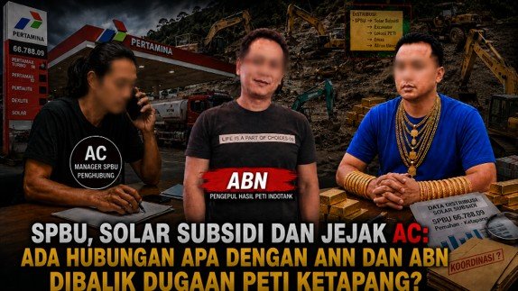 SPBU, Solar Subsidi dan Jejak AC: Ada Apa dengan ANN dan ABN di Balik Dugaan PETI Ketapang?