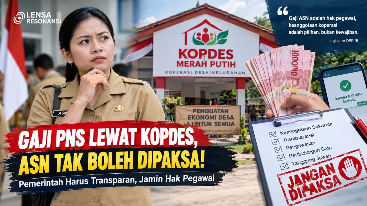 Gaji PNS Mau Lewat Kopdes, Legislator Ingatkan ASN Tak Boleh Dipaksa: Siapa Menjamin Hak Pegawai?