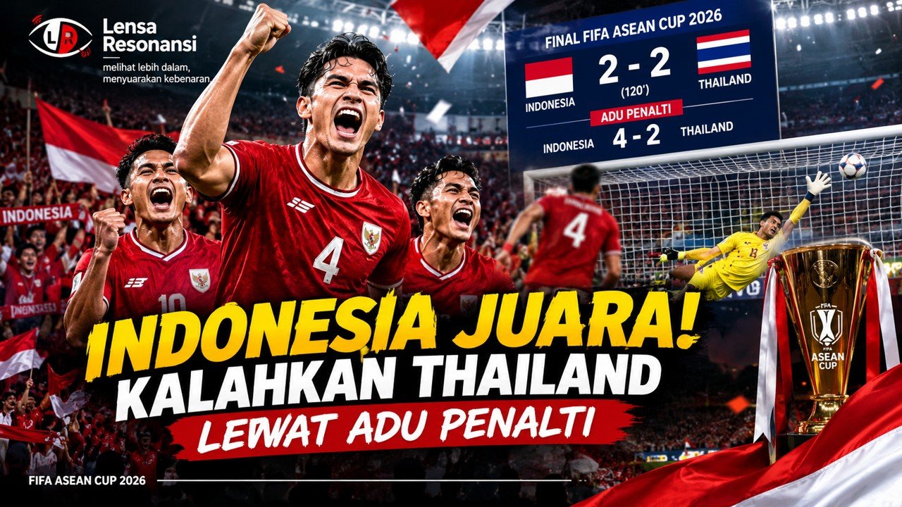 Indonesia Juara FIFA ASEAN Cup 2026, Taklukkan Thailand Lewat Drama Adu Penalti