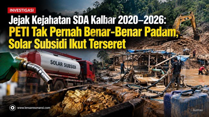 Jejak Kejahatan SDA Kalbar 2020–2026: PETI Tak Pernah Benar-Benar Padam, Solar Subsidi Ikut Terseret