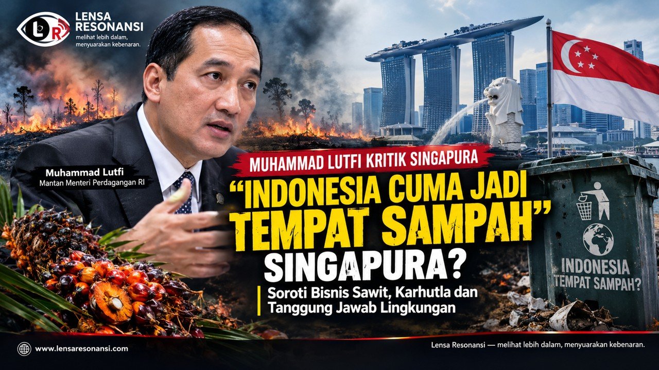 Muhammad Lutfi Sebut Indonesia Jadi “Tempat Sampah” Singapura, Soroti Bisnis Sawit dan Asap Karhutla