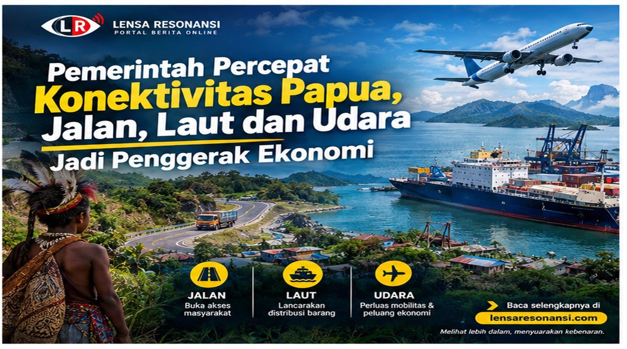 Pemerintah Percepat Konektivitas Papua, Jalan, Laut dan Udara Jadi Penggerak Ekonomi