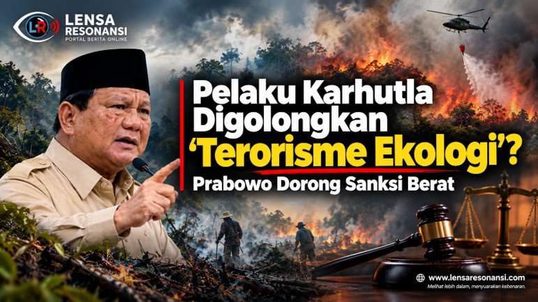 Gambar Pelaku Karhutla Digolongkan “Terorisme Ekologi”? Prabowo Dorong Sanksi Lebih Berat - Terorisme Ekologi