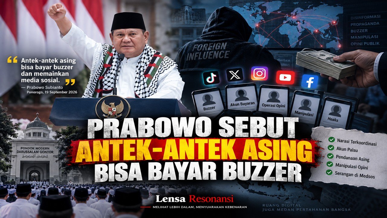 Gambar Prabowo Sebut Antek Asing Bisa Bayar Buzzer: Siapa yang Dimaksud? - antek asing