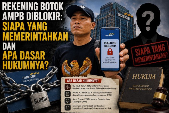 Rekening Botok Diblokir: Siapa yang Memerintahkan dan Apa Dasar Hukumnya?