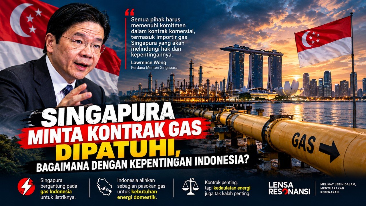 Singapura Minta Indonesia Patuhi Kontrak Gas, Tapi Bagaimana dengan Hak Indonesia Memprioritaskan Rakyatnya?
