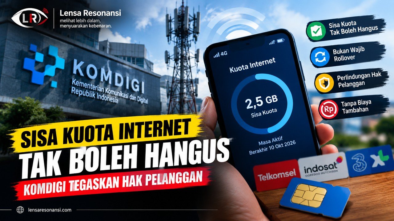 Sisa Kuota Internet Tak Boleh Hangus, Komdigi Tegaskan Operator Wajib Lindungi Hak Pelanggan