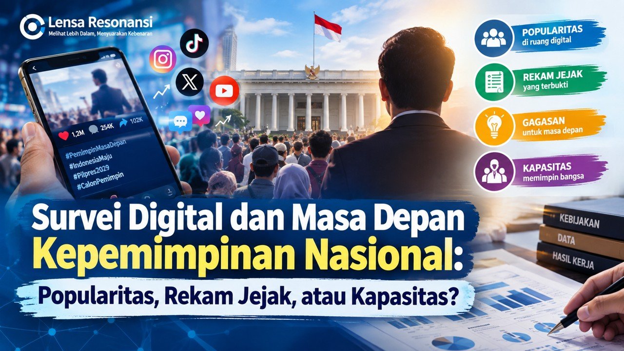 Gambar Survei Digital dan Masa Depan Kepemimpinan Nasional: Popularitas, Rekam Jejak, atau Kapasitas? - Survei Digital