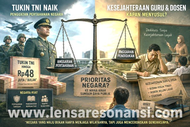 Gambar Tukin TNI Naik, Kesejahteraan Guru dan Dosen Kapan Menyusul? - Tukin TNI Naik
